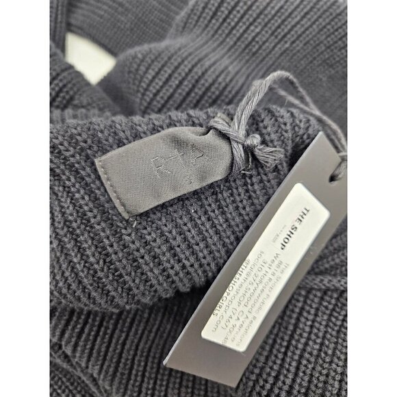 New RtA Langley Sweater Womens S Black Cotton Cut Out Long Sleeve Revolve - Picture 6 of 8